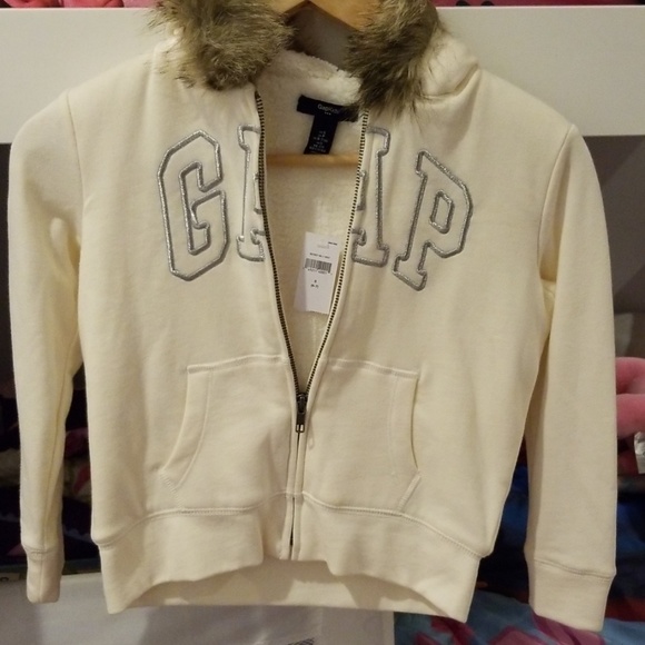 Off white hoodie Gap sweatshirt - Picture 1 of 3